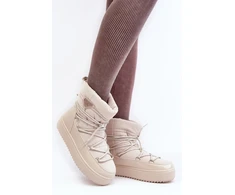 Smėlio spalvos pašiltinti aulinukai Step in style
