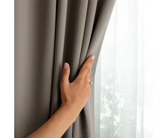 Smėlio spalvos užuolaida su kilpomis AmeliaHome 285 × 250 cm
