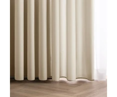 Smėlio spalvos užuolaida su klostėmis AmeliaHome 200 × 160 cm