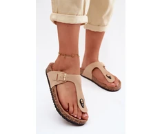 Smėlio spalvos zomšos basutės Step in style