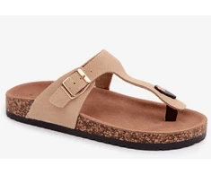 Smėlio spalvos zomšos basutės Step in style