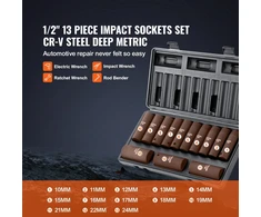 VEVOR gilzių rinkinys 10-24mm su dėklu
