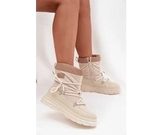 Sniego aulinukai smėlio spalvos su užtrauktuku Lee Cooper