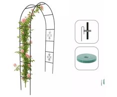 Sodo pergola su dekoracijomis 140 × 38 × 240 cm