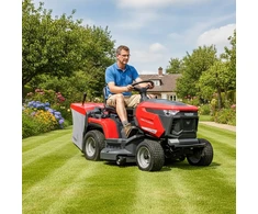 Sodo traktorius HECHT 5202 TWIN, su Loncin varikliu