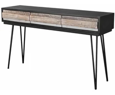 Konsolinis stalas Adesso, 140 x 80 x 35 cm, juoda