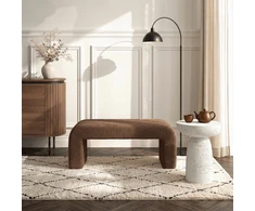 Sofa DELINO RUDAS BUKLĖ MINKŠTAS PUFAS