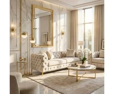 Morentas MORRENTO trivietė sofa, kreminės spalvos, aksominė, modernus žavesys