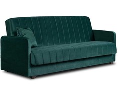 Mebel Elite Išskleidžiama sofa PORTO, 114 × 186 cm miegamoji vieta, žalia