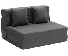 Vevor Sulankstoma sofa-lova su pagalvėmis tamsiai pilka
