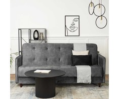 Mebel Elite Sofa-lova TIVOLI su patalynės dėže, 198 cm, pilka