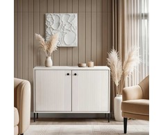 SOFT svetainės komoda, 104 cm, kašmyro raštas, dviejų durų, moderni