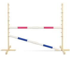 Šokinėjimo kliūtis Hobby Horse rožinė ir mėlyna