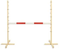Šokinėjimo kliūtis hobby horse su raudona sija 120 cm