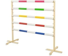 Šokinėjimo kliūtis hobby horse su rožine kartimi 120 cm
