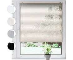 Sonello aliumininės žaliuzės vidaus langams 40x130 cm, kreminės spalvos, 25 mm lamelės