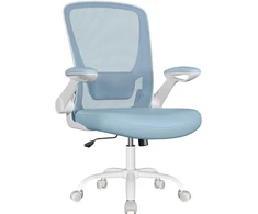 SONGMICS ergonominė biuro kėdė su reguliuojamu atlošu, porankiais ir plačia sėdyne 53 cm OBN037Q01
