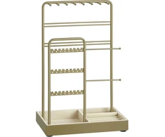 SONGMICS papuošalų stovas su dviem metalinėmis rėmeliais, aksomine taca, 30 cm aukščio