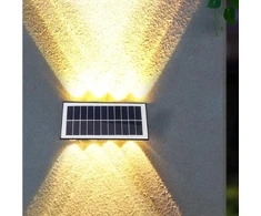Šoninis LED šviestuvas su saulės panele