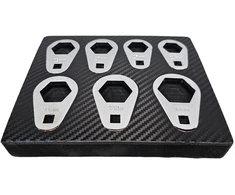 ŠONINIŲ VERŽLIARAKČIŲ RINKINYS | ĮRANKIŲ DĖKLAS | 12,5 MM (1/2") | 24–36 MM | 7 VNT. (SK8297S)
