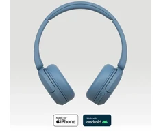 Sony WH-CH520 Belaidės ausinės su lankeliu skambučiams/muzikai, USB Type-C, Bluetooth, mėlynos