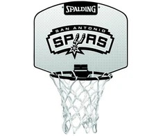SPALDING San Antonio Spurs Mini krepšinio lenta su kamuoliu