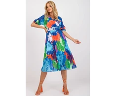 Spalvinga klostuota suknelė Och Bella