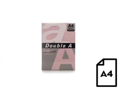 Spalvotas popierius Double A, 80g, A4, 500 lapų, Rožinė