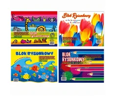 Lean School spalvotas piešimo bloknotas A4 16 lapų 80g PROTOS