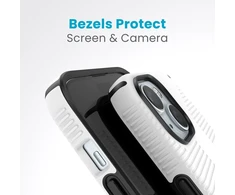 Speck Candyshell Grip MagSafe dėklas iPhone 17e/16e/15/14/13, balta