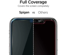 Apsauginis ekrano stiklas Spigen ALM FC Apple iPhone 11 juodos spalvos