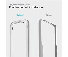 Spigen ALM GLASS FC IPHONE 13 / 13 PRO / 14 Juodas