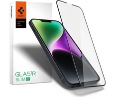 Spigen Glass FC Grūdintas stiklas, skirtas iPhone 13 / 13 Pro / 14 / 16e / 17e - Juoda