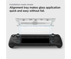 Spigen Glas.tR EZ Fit grūdintas stiklas, skirtas Steam Deck