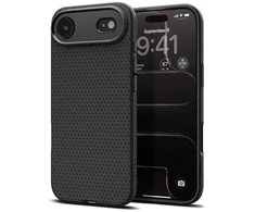 Spigen Liquid Air dėklas iPhone 17 Air – matinės juodos spalvos