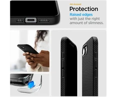 Spigen Liquid Air Mag magnetinis dėklas iPhone 16e – juodas
