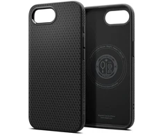 Spigen Liquid Air Mag MagSafe dėklas, skirtas iPhone 16e / 17e – matinė juoda