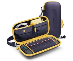 Spigen Nano Pop Pro dėklas, skirtas Nintendo Switch 2 - Tamsiai mėlyna ir geltona