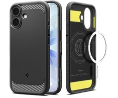 Spigen Rugged Armor MagSafe dėklas iPhone 17 - Matinė juoda