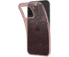 Dėklas Spigen skystųjų kristalų blizgučiai, rožinis kvarcas - iPhone 15 Pro Max