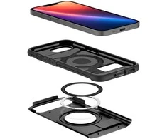 Spigen Slim Armor MagSafe dėklas iPhone SE 4 (2025) – juodas