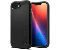 Spigen Tough Armor dėklas su MagSafe ir stovu iPhone SE 4 (2025) – juodas
