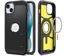 Dėklas SPIGEN TOUGH ARMOR MAG MAGSAFE IPHONE 15 Juodas