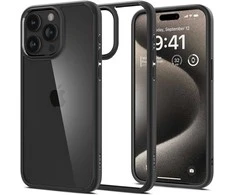 Dėklas SPIGEN ULTRA HIBRIDINIS IPHONE 15 PRO MATINIS Juodas