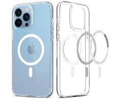 Spigen Ultra Hybrid Mag dėklas su MagSafe technologija, skirtas iPhone 13 Pro - baltas