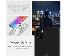 Dėklas SPIGEN ULTRA HYBRID MAG MAGSAFE IPHONE 15 PLUS ZERO ONE Baltas
