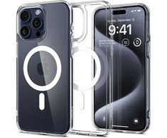 Dėklas SPIGEN ULTRA HYBRID MAG MAGSAFE IPHONE 15 PRO Baltas