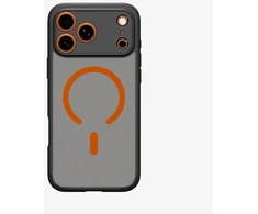 Spigen Ultra Hybrid MagSafe dėklas, skirtas iPhone 17 Pro Max - Juodas ir Oranžinis