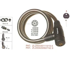 Spiralinė spyna – 1800 mm, 15 mm užraktas