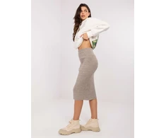 Spódnica-D93020M50243A2-ciemny bezowy